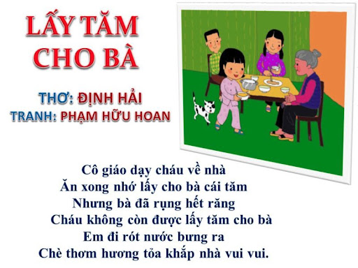 Bài thơ lấy tăm cho bà
